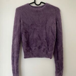 Aritzia Sunday Best Kitten Sweater purple